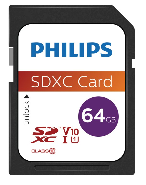 Philips FM64SD55B Memory Flash 64GB Sdxc Clase 10 Uhs-i