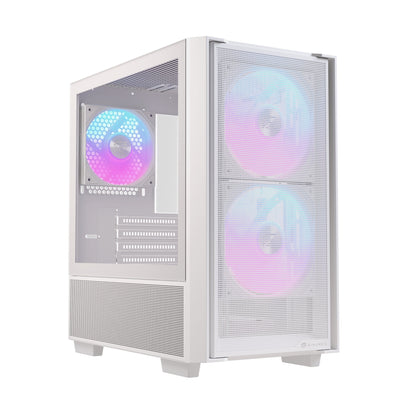 Einarex PC Case Micro-atx PM150 Gaming RGB USB 3.0 USB-C White EXCS-PM-150R-W — image 1