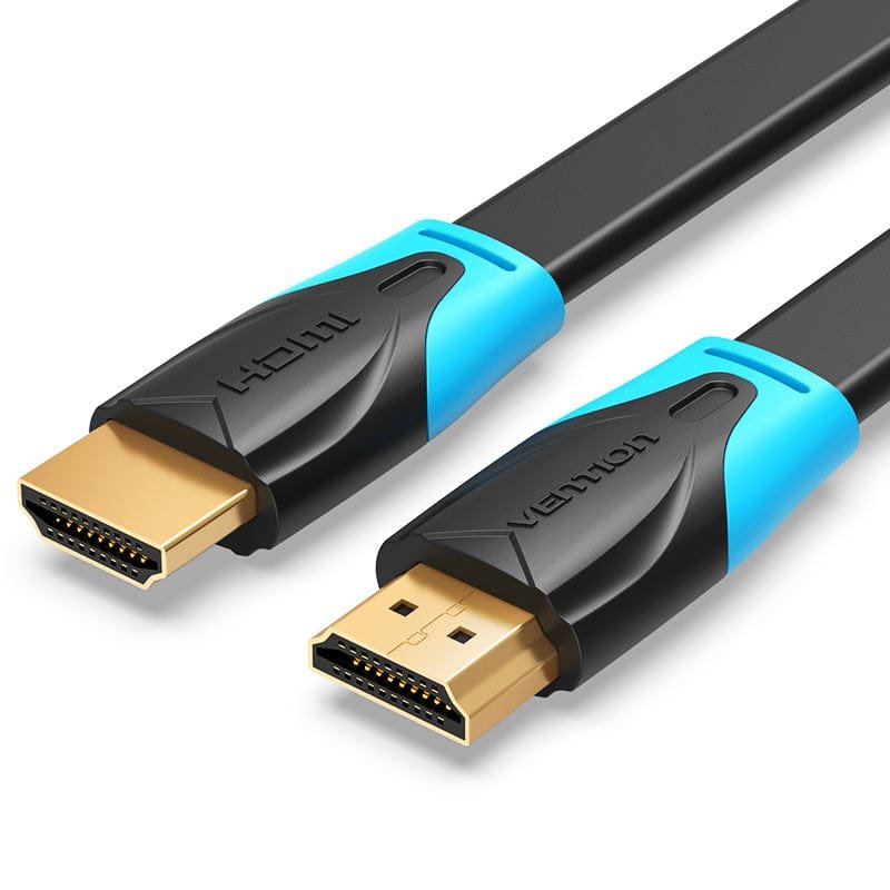 Vention Flat HDMI Cable 10M Blacabl Ck