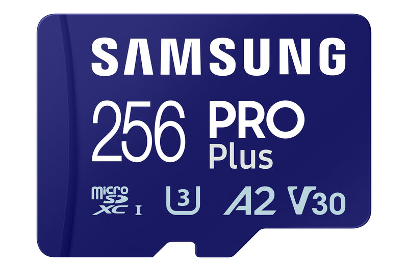 Samsung Pro Plus microSD 256GB Uhs-i U3 Full HD 4K UHD 180MB S Read 130MB S Write Memory Card Incl Sd-adapter