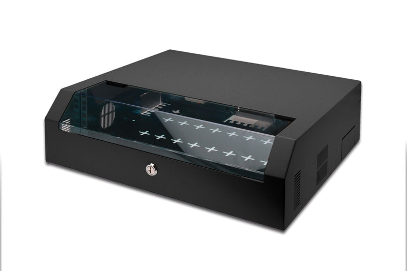 Digitus DN-19 04U-PB-B Cabinet Rack Mural Wall 19 3U + 2U Black