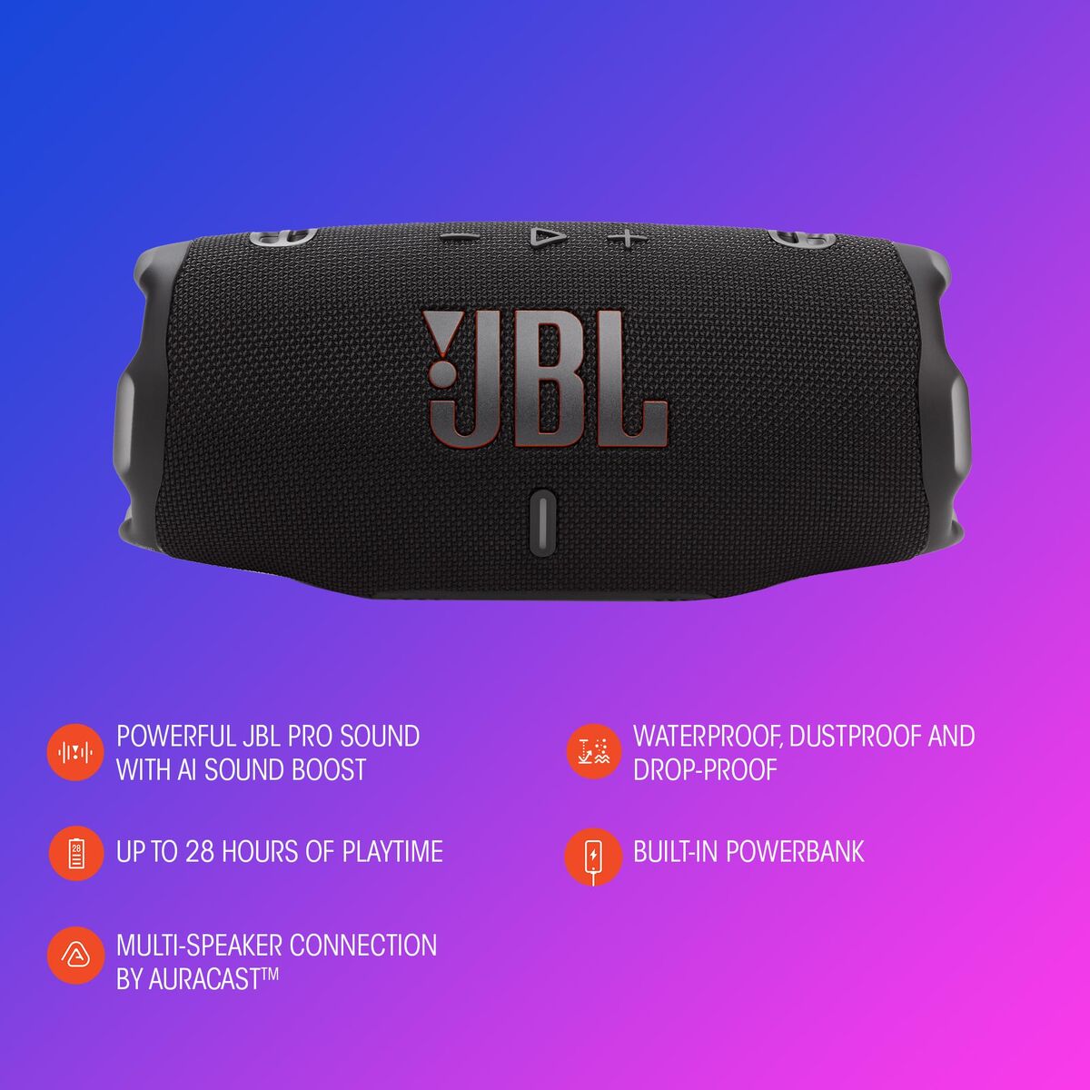 Jbl Portable Bluetooth Speakers Jbl Jblcharge6Blu Blue