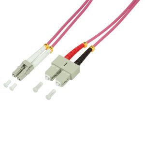 Logilink Lwl Network Cable OM4 Lc Sc 3,0M Duplex