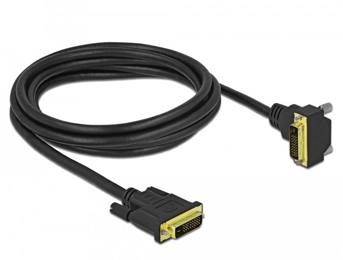 Delock DVI Cable 24 + 1 Male a 24 + 1 Male Angular 2M