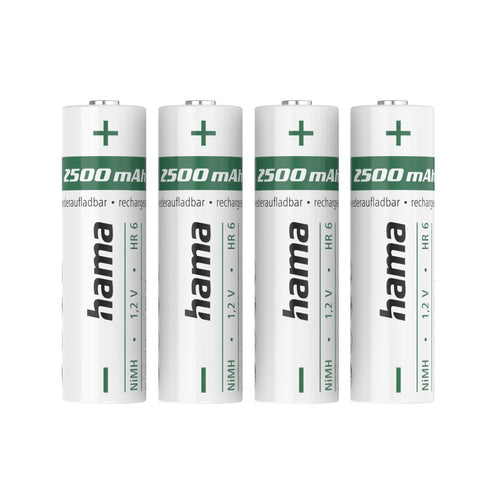 Hama Pack 2 Batteries Recargables Aa - Nimh - Voltaje 1.2V - 2500MAH - White — image 1