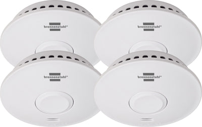 Brennenstuhl Detector Smoke Conectable Network Rm L 3101, Set Of 4 With Battery (conectable With Up To 40 Dete — image 1