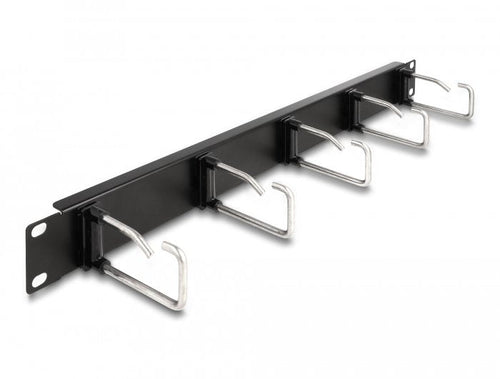 Delock 19? Organiser Cables Rangierpanel With 5 Metal Stand 1 He Black — image 1