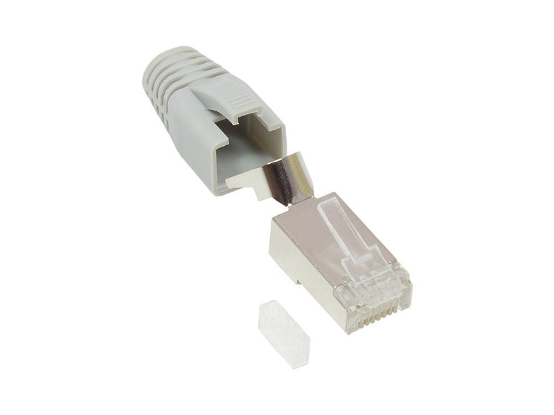 Good Connections RJ45 Connector Network Ges. CAT.6A Grey 10X