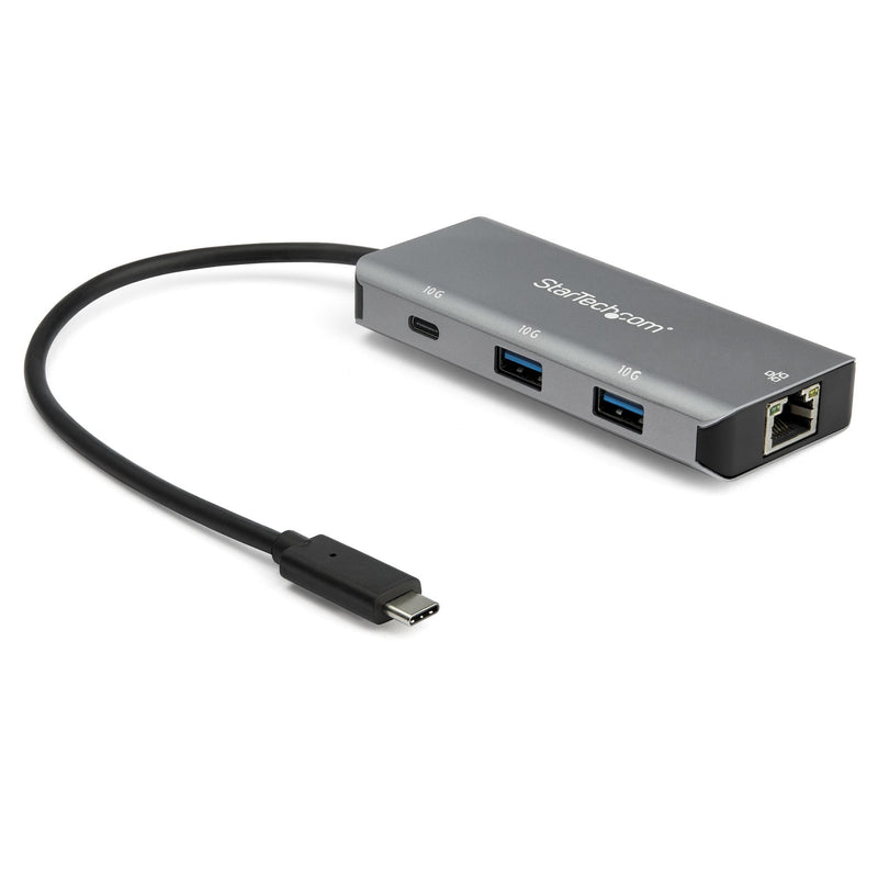 StarTech.com Hub USB-C 10Gbps 3 Ports With Port Network Ethernet - 2x USB-A And 1x Usb-c, USB 3.2 Gen 2 (3.1 G