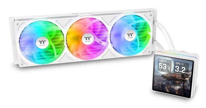 Thermaltake Refrigeración Líquida CPU K TH360 V3 Ultra ARGB Sync Aio Snow Edition