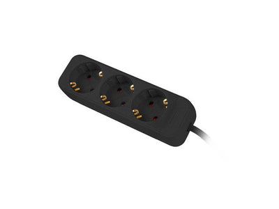 Lanberg Power Strip 3 Sockets Schuko Black 1.5M — image 1