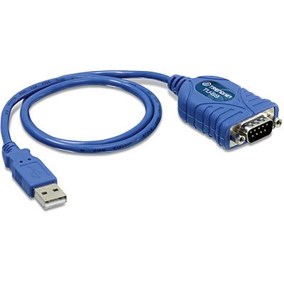 Trendnet Adapter USB a Serial (TU-S9) Trendnet TU-S9, RS-232, USB 1.1, Male/Male Blue