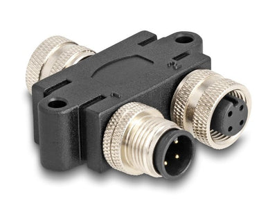 Delock M12 And -splitter A-kodiert 4 Pin 1 X Female a 1 X Male — image 1