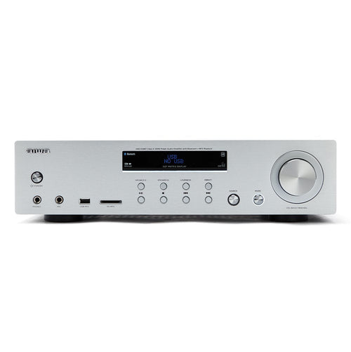 Aiwa Amplifier AMU-120BT Silver 2XCANALES/Chasis Metal/2XOUT 60W/Bt 5.0/USB/SD AMU-120BTSR — image 1