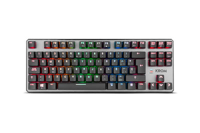Krom Keyboard Spanish Kernel Tkl Mecanico RGB Gaming Retroiluminacion RGB LED Compacto Without Numerico Nxkrom — image 1