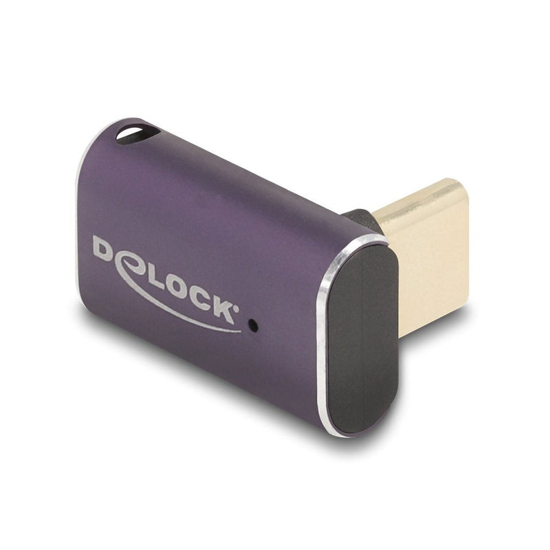 Delock 60289 USB Adapter 40Gbps USB Type-c™ PD 3.1 240W Male a Port Female Sesgado 8K 60 HZ Metal