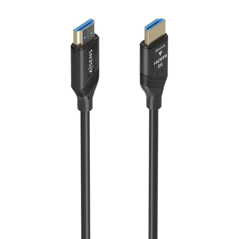 Aisens HDMI Cable V2.1 Aoc Ultra High Speed / Hec 8K@60HZ 4K@120HZ 4:4:4 48Gbps, a/m-a/M, Black 30M