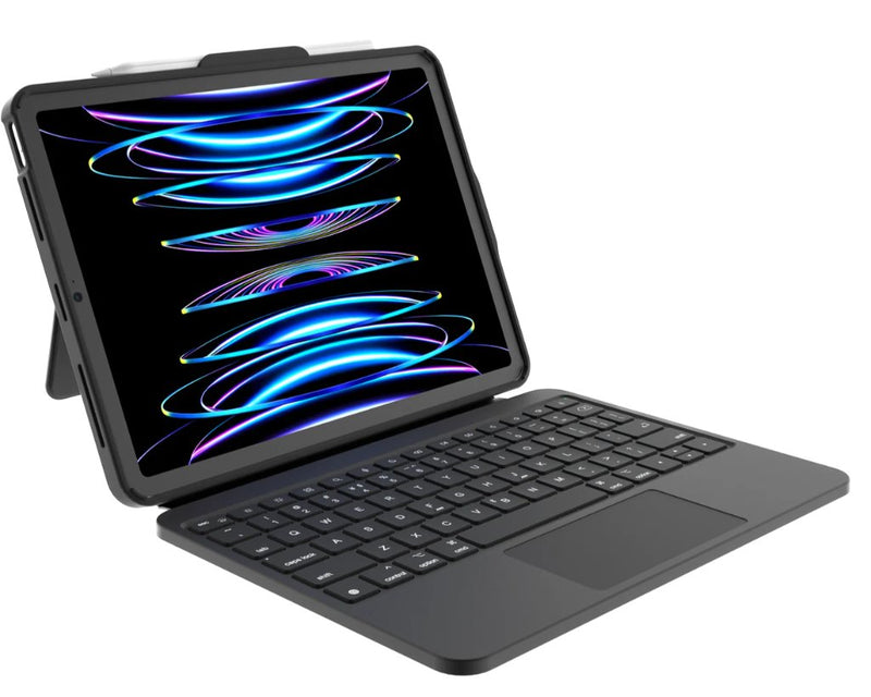 Deqster Tastaturhülle Prime Keyboard Ipad Air 13 (M2 / M3) Plug And Go Über Usb-c, Spritzwassergeschütztes Des