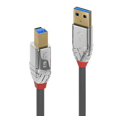 Lindy 36663 USB Cable 3M USB 3.2 Gen 1 (3.1 Gen 1) USB a USB B Grey Printer — image 1