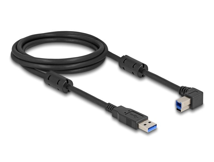 Delock USB 5Gbps Cable Type a Connector Male a Type B Connector Male 90° Izquierda Angulado 2M