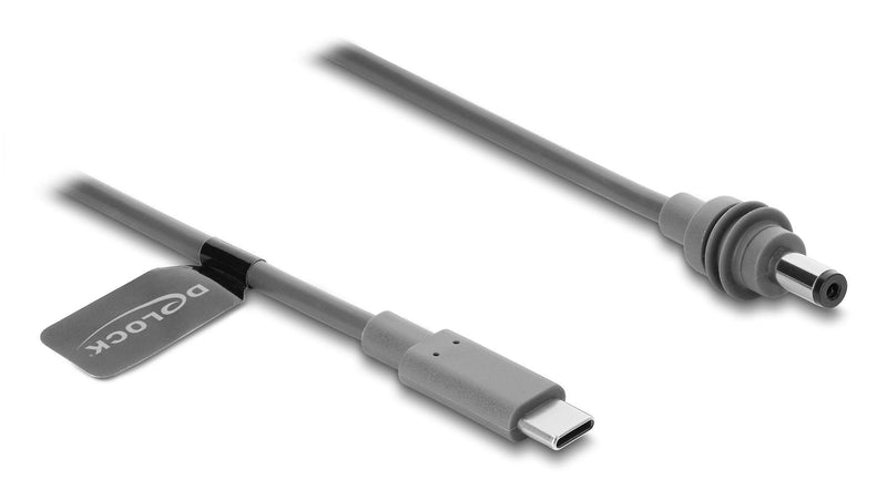Delock USB Type-c™ Connector Male a DC 5,5 X 2,1MM Cable Compatible With Starlink Mini, 3M Grey