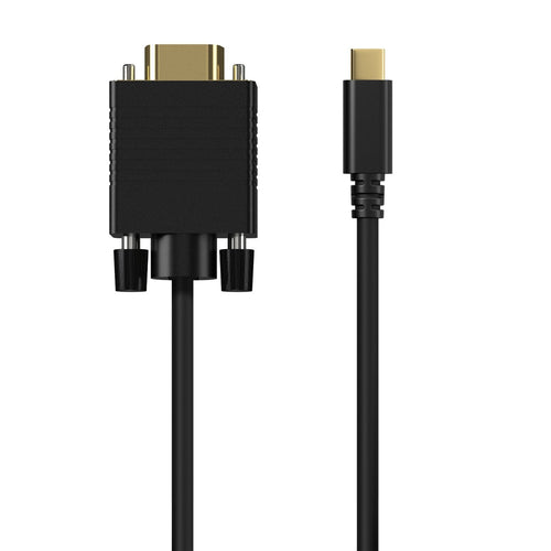 Aisens USB Cable -c a VGA - USB-C/M-HDB15/M - 1.80M - Black — image 1