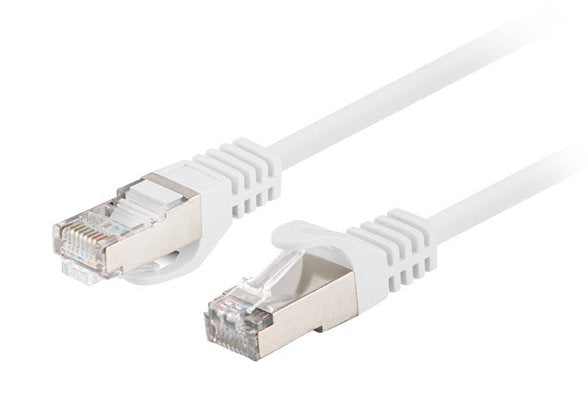 Lanberg Network Cable CAT.6 FTP 0.25M White 10-PACK
