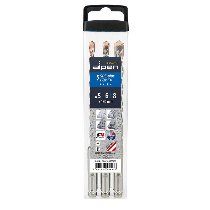 Alpen Sds + F4 Caja 3 Tlg. 5-6-8X1 60