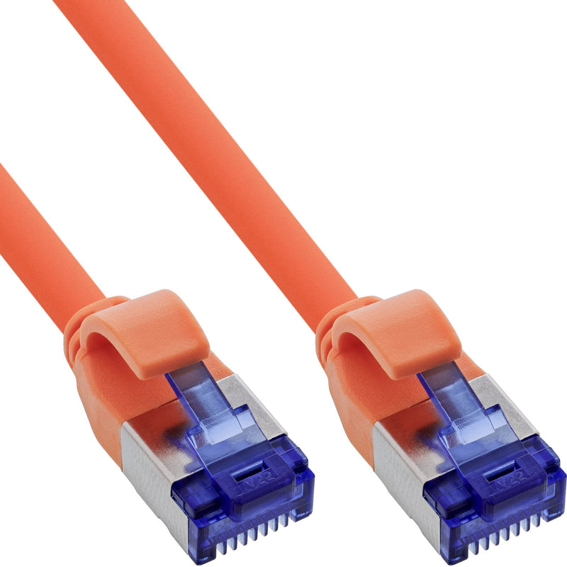 Inline® Network Cable Slim, CAT.6A, S/FTP, Tpe (lszh) Flexible, PoE, Orange, 25M