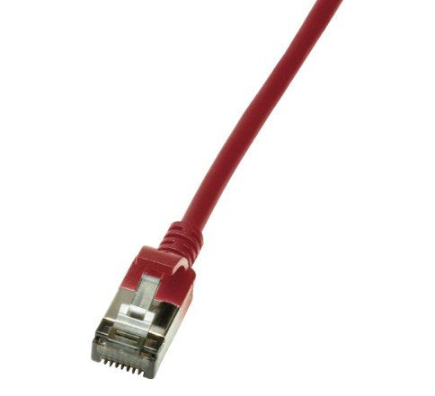 Logilink Network Cable CAT.6A STP Tpe Slimeline Red 0,5M