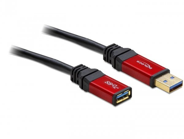 Delock Cable Extensión USB 3.0 Typ-a Male USB 3.0 Typ-a Female 1M