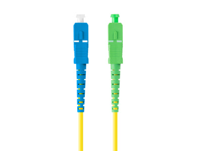Lanberg Cable Fibre Optic 2M Mono Sc/Apc-sc/Upc Simplex G657A1 Lszh Yellow — image 1