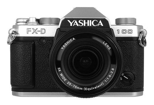 Yashica Camera Digital Fx-d 100 Silver Simulación Film With Zoom 3X