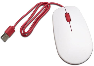 Raspberry Mouse Pi Oficial Fundación Raspberry Pi White/Red RB-MAUS01W — image 1
