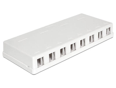 Delock Keystone Surface Mounted Box 8 Port — image 1