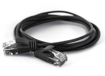 Wantecwire UTP, Cable Extra Thin CAT.6A, D 2,8MM, Black Length 1,00M — image 1