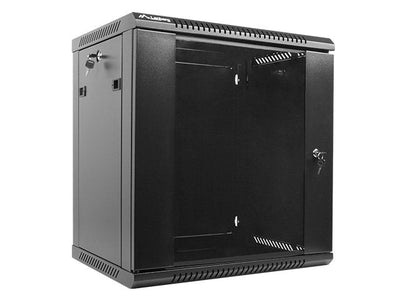 Lanberg Cabinet Mural WF01-6412-10B Black 19\1 12U IP20 600X450X635MM Up To 60KG Charging Accesorios Assembly — image 1