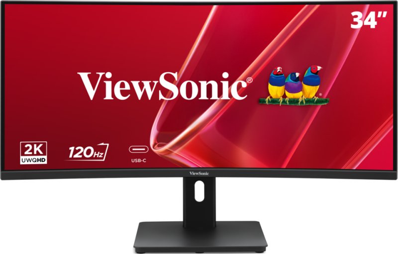 Viewsonic Monitor 34 21:9, 3440 X 1440, Superclear® IPS Curve Monitor Hdmi, DisplayPort, Usb, Usb-