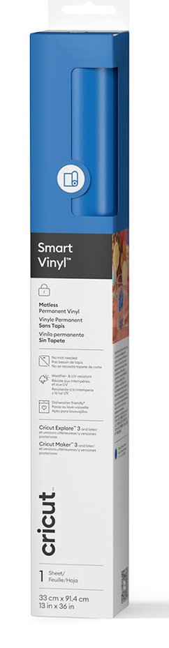Cricut 2011606 Vinilo Adhesive Permanente Blue Matte
