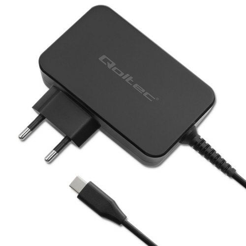 Qoltec 52388 GaN Power Pro Charger 1x USB-C 100W 5-20V 3-5A Black