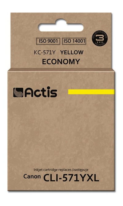 Actis Ink KC-571Y (reemplazo Canon CLI-571Y - Standard - 12ML - Yellow — image 1