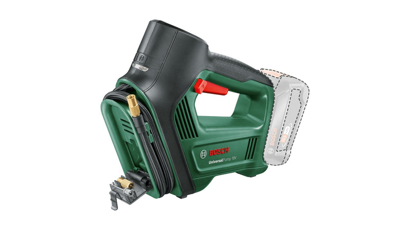 Bosch Bricolaje Y Jardín Inflador a Batería Universalpump 18V Solo cuerpo Verde/Negro Sin Batería Ni Charg