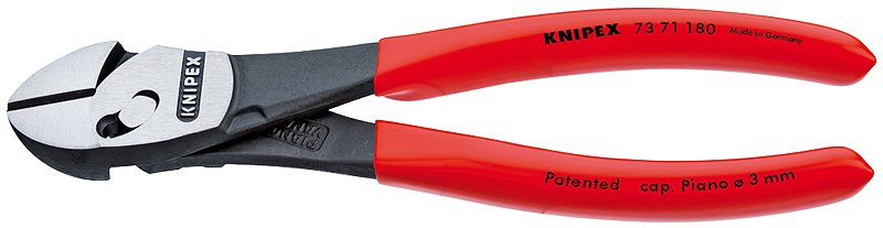 Knipex Pliers Corte Twinforce Diagonal Rojo Pliers Corte Diagonal, Acero Cromo Vanadio, Plástico Rojo 18CM, 2