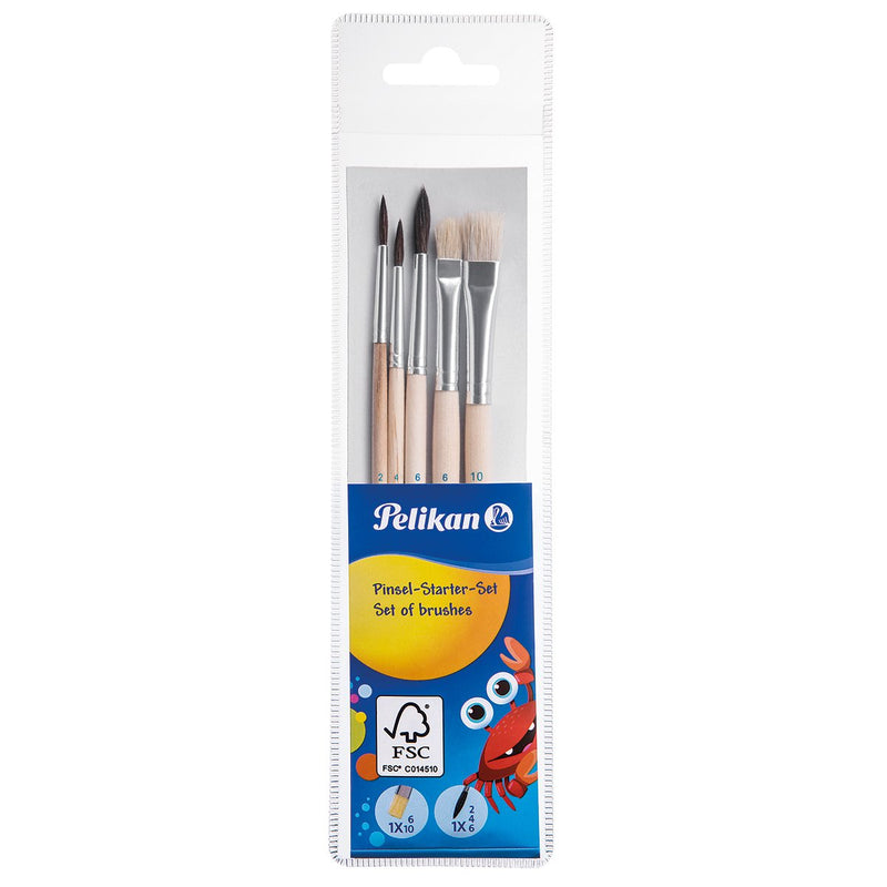Pelikan Set Of 5 Brushes Principiantes PI5 / Sb