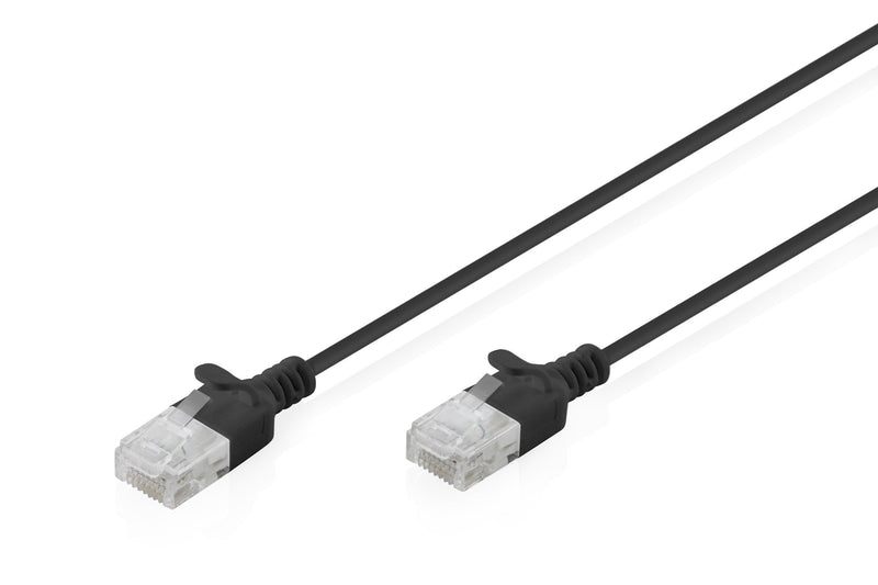 CAT.6 U-UTP Slim Network Cable, 3M, Negro
