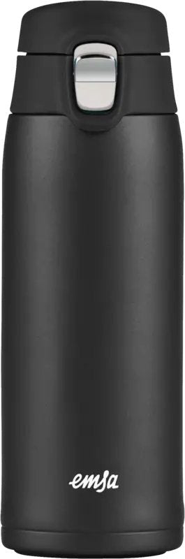 Emsa Mug Thermal Travel Mug Ligera Black Matte 0,4 Litros, Cover Abatible N2151700