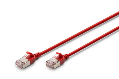 Digitus Network Cable CAT.6A F FTP Slim 1,00M Red — image 1