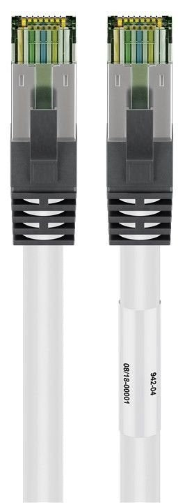 Goobay Cable Connection CAT.8.1 S/FTP (pimf) White 3 Metres