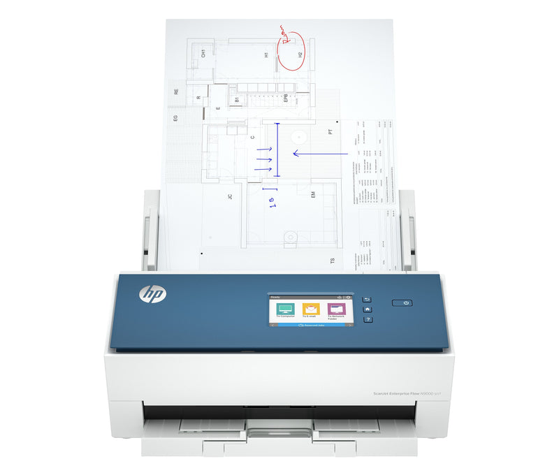 HP Scanjet Enterprise Flow N9000 SN1 Scanner Alimentado With Hojas 600 X 600 DPI A3 Blue White