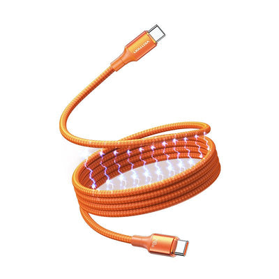 Vention Cable Magnetic USB 2.0 Type-c 5A Tsaof USB Type-c Male USB Type-c Male Up To 240W 480Mbps 1M Orange — image 1
